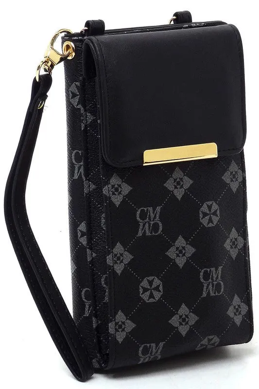 CM Monogram Wallet Crossbody Cell Phone Case