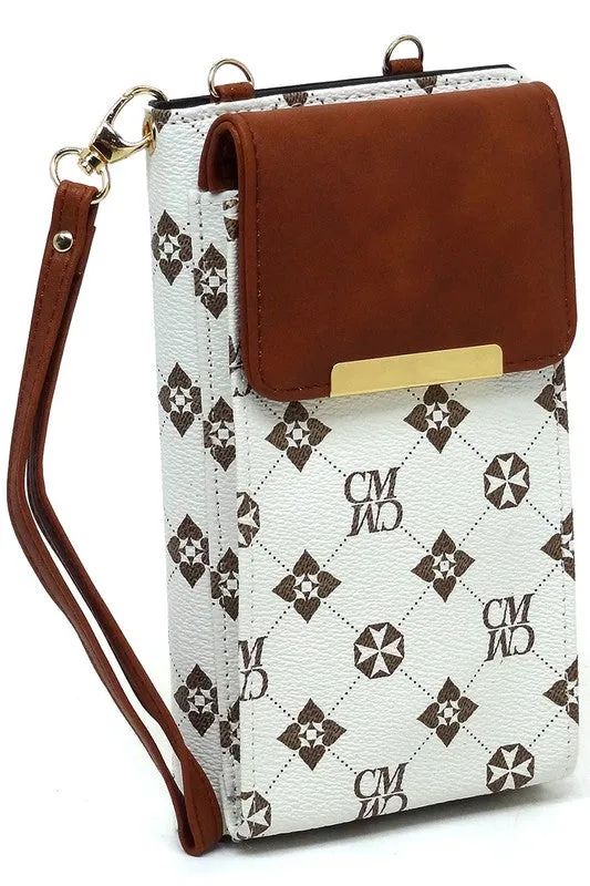 CM Monogram Wallet Crossbody Cell Phone Case