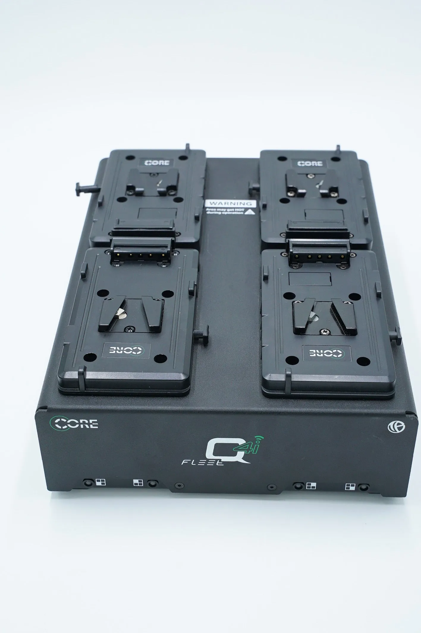 Core Fleet Q4i Four Position Charger/Charging Station   4 Hypercore Batteries, Used