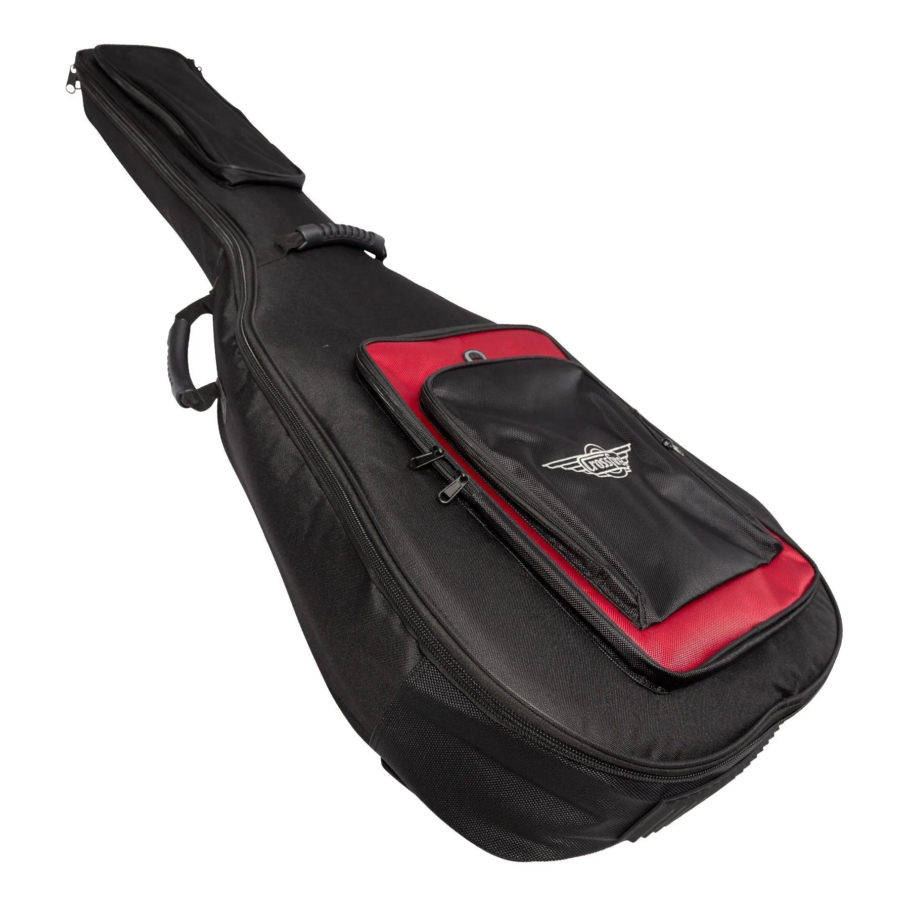 Crossfire Deluxe Padded Acoustic Bass Guitar Gig Bag (Black)