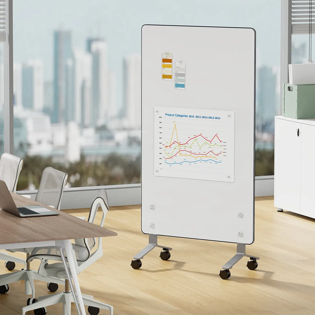 Desky Collaborative Mobile Whiteboard   Pinboard Combo