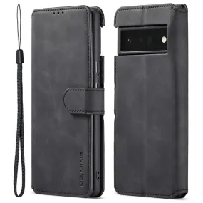 DG.MING Google Pixel 6 Pro Retro Case - Black