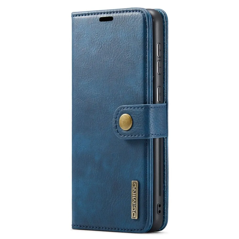 DG.MING Samsung Galaxy A73 2-in-1 Wallet Case - Blue