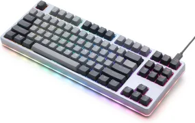 DROP CTRL High-Profile Mechanical Keyboard — Tenkeyless TKL (87 Key) Gaming Keyboard, Hot-Swap Switches, Programmable, Backlit RGB LED, USB-C, Doubleshot PBT, Aluminum(Gray, Halo True)