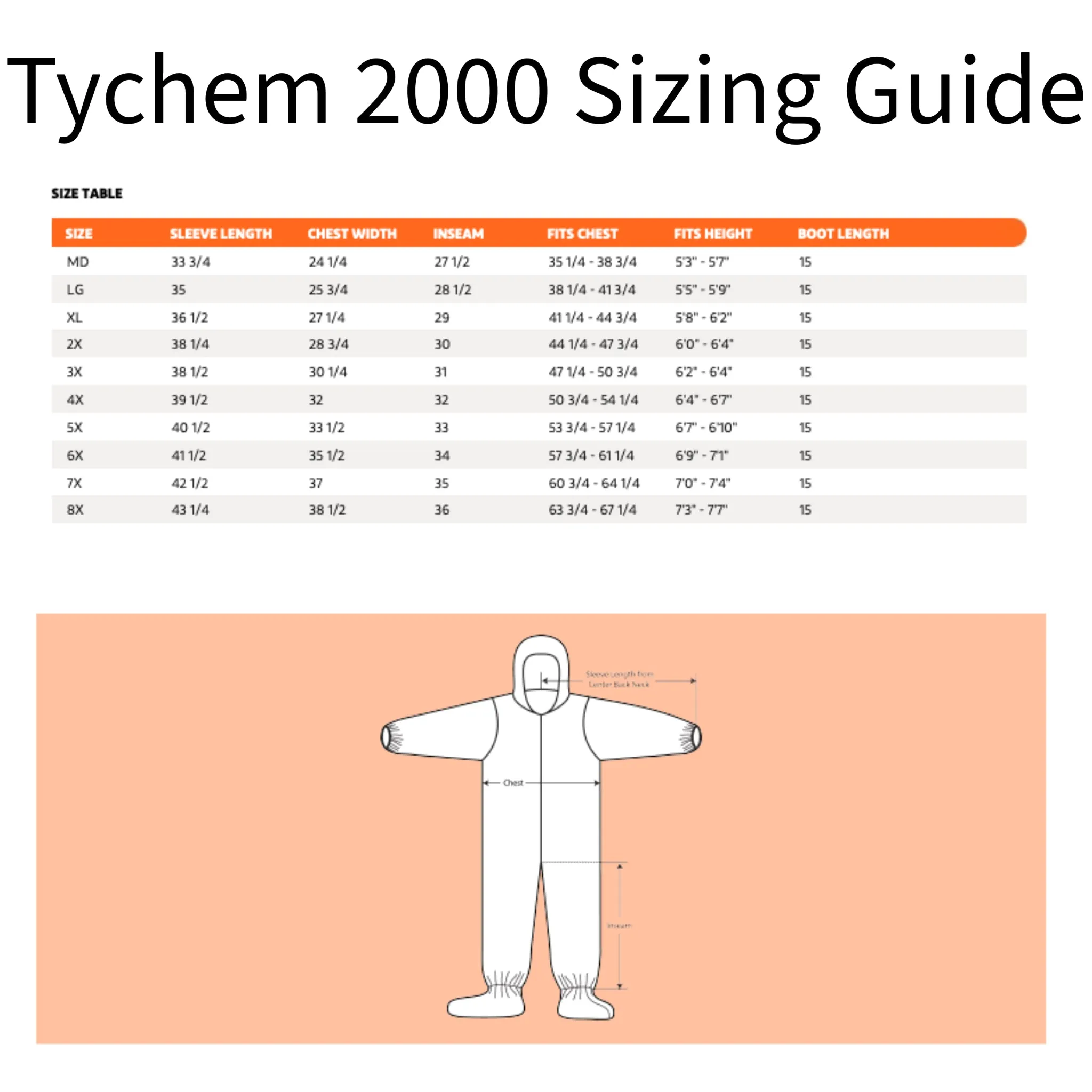 DuPont Tychem 2000 SFR QS127TGR Coverall, Respirator Fit Hood, Front Zipper Closure, Chin Flap, Green, Case of 4