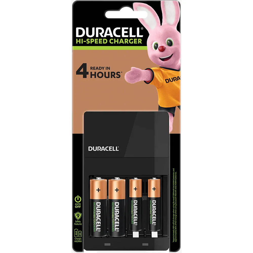 Duracell AA AAA Batteries Charger Rechargeable Batteries Included