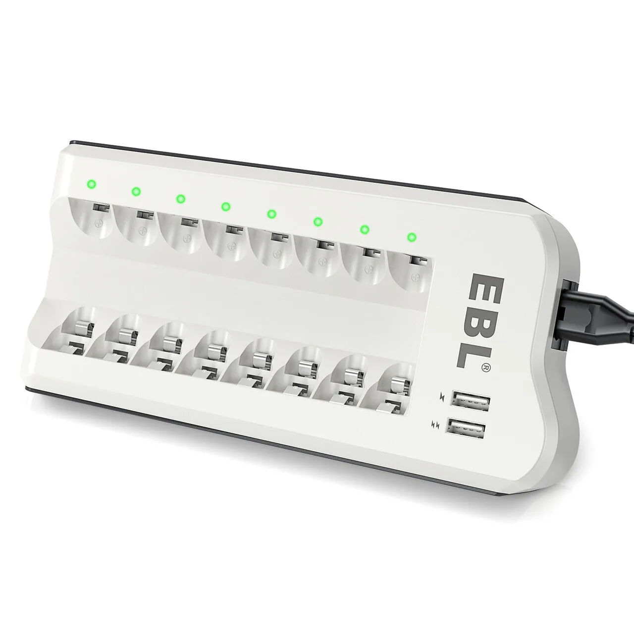 EBL Upgraded 808U Smart 8 Bay Individual Battery Charger