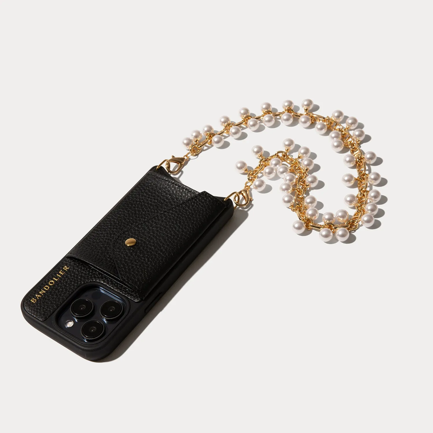 Emelia Wristlet - Black/Gold