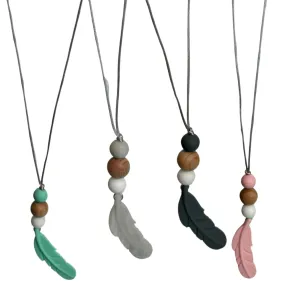 Feather Sensory Chew Necklace