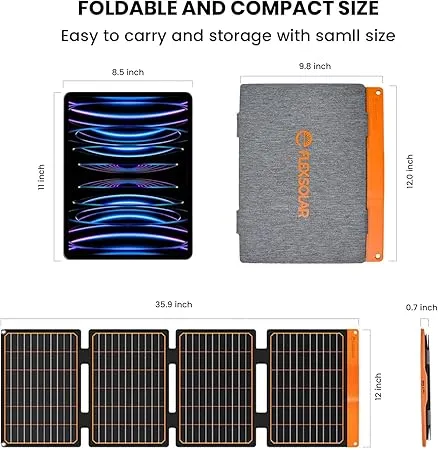 FlexSolar® S40 SolarPad Solar Panel Charger | 40W