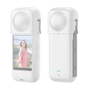 For Insta360 X4 PULUZ Full Body Dust-proof Silicone Protective Case (White)