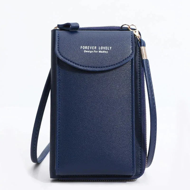 Fresh Accessories Wallet Mobile Phone Bag - Navy