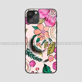 Glossy Protective Case With Animation Flower