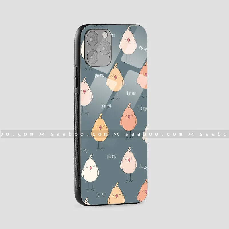 Glossy Protective Case With Cute Chick