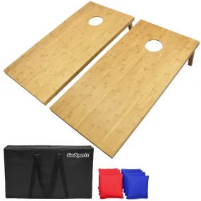 GoSport 4' x 2' Bamboo Cornhole Set