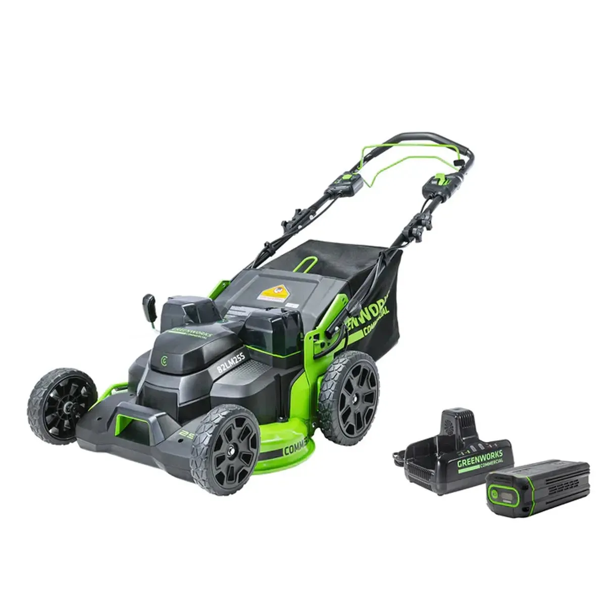 Greenworks 82V 25" Self Propelled Mower with 8Ah Battery and Dual Port Charger