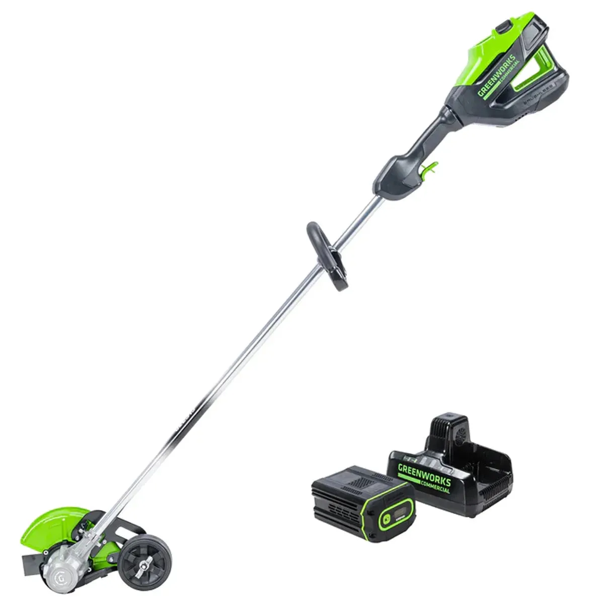 Greenworks 82V Edger with 4Ah Battery and Dual Port Charger