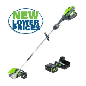 Greenworks 82V Edger with 4Ah Battery and Dual Port Charger