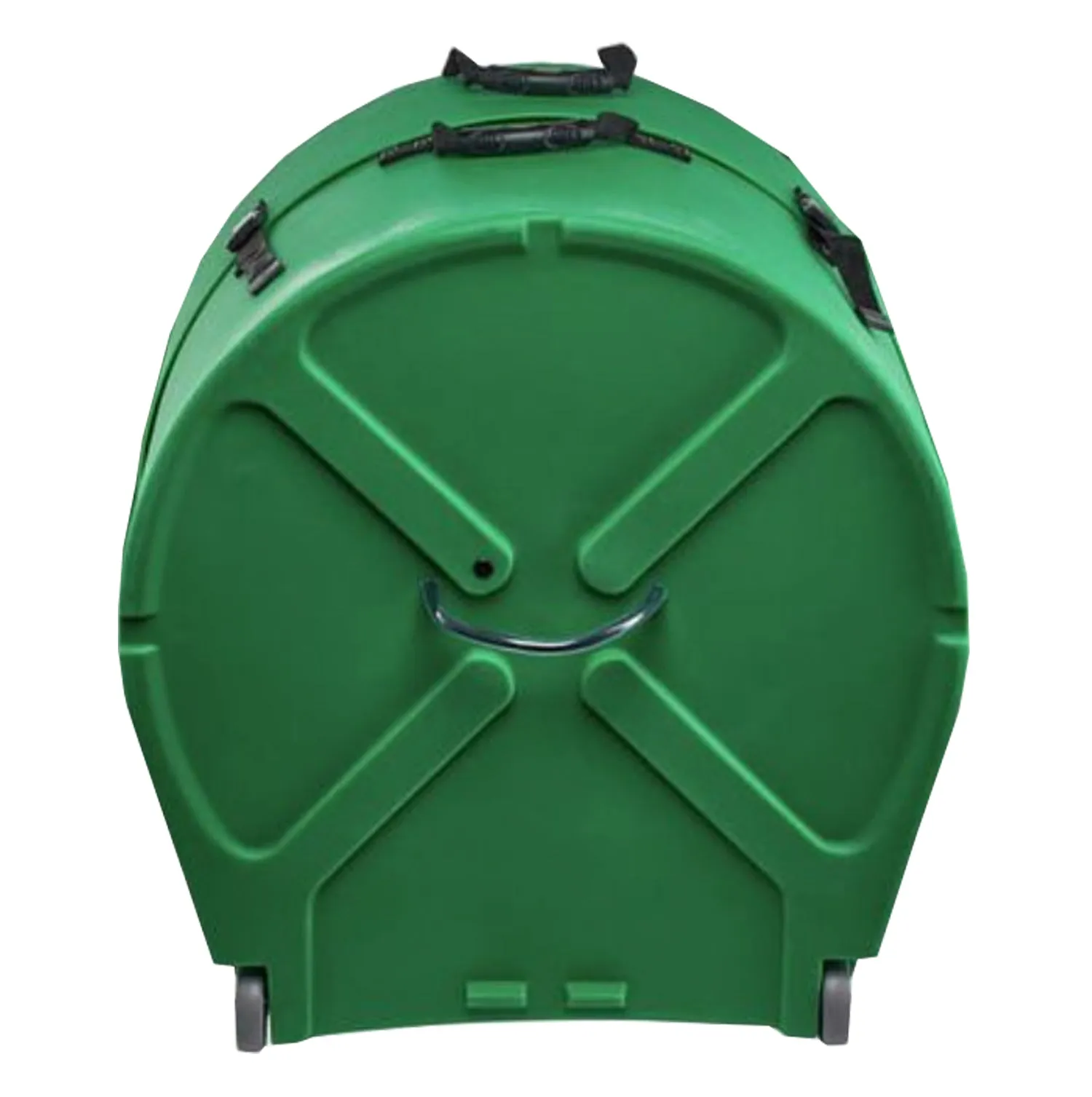 Hardcase HNP18BDG 18" Bass Drum Case with Wheels and Pull Handle (Dark Green)