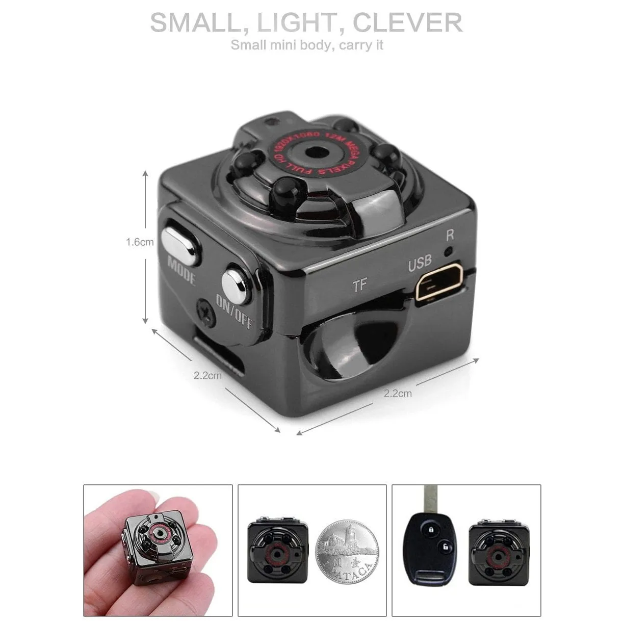 HD 1080P SQ8 Mini Camera