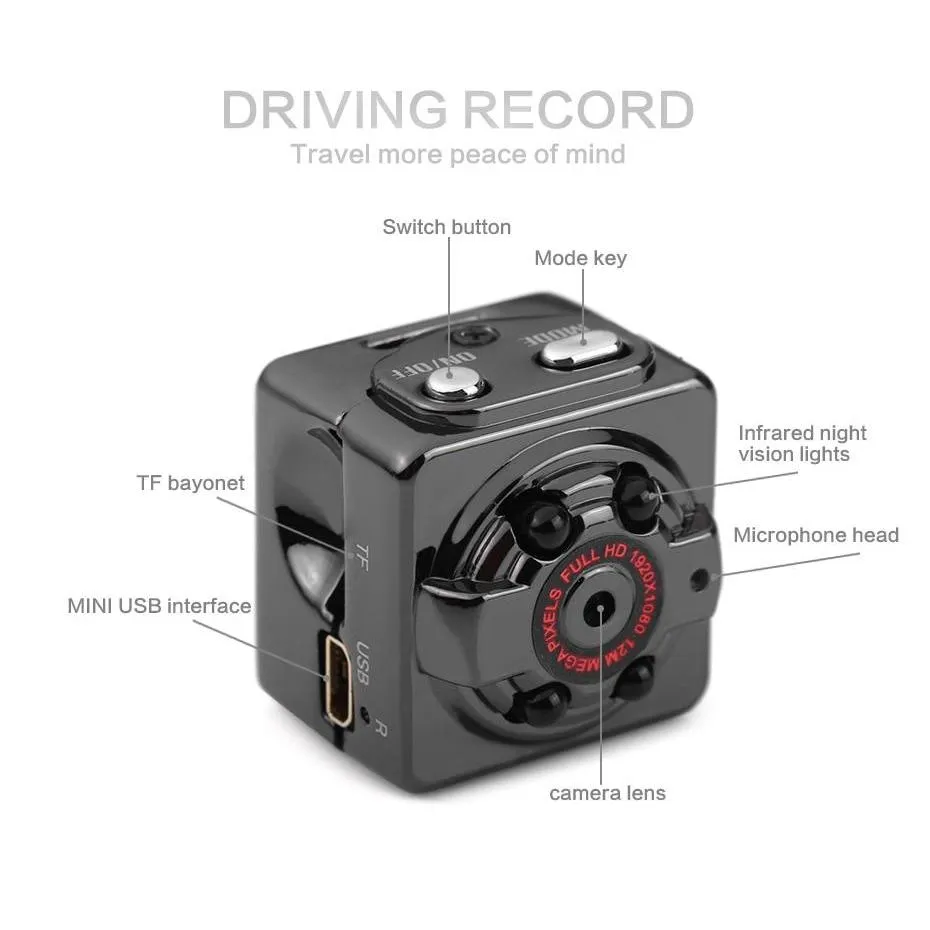 HD 1080P SQ8 Mini Camera