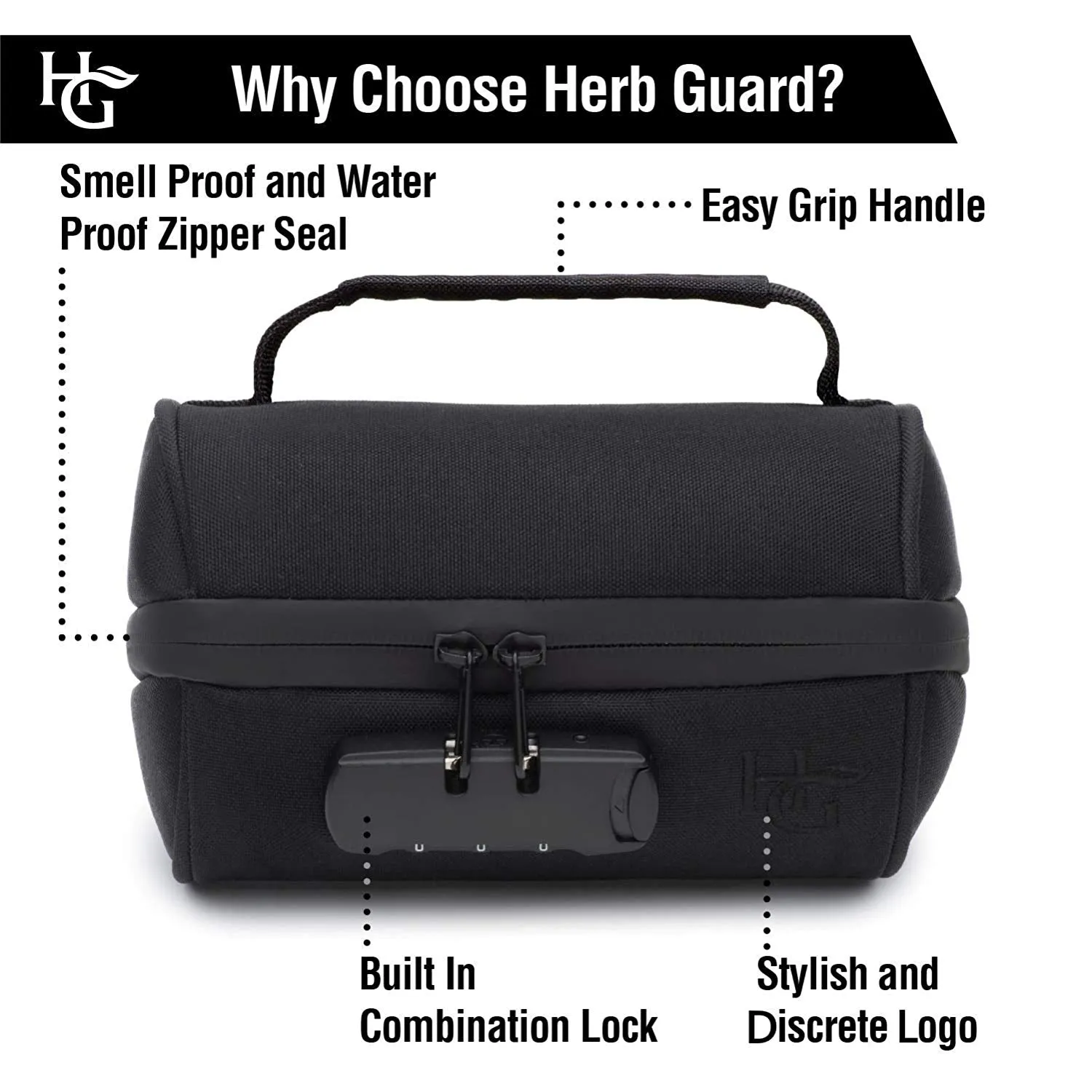 Herb Guard 1 Oz Stash Jar with Locking Protective Case