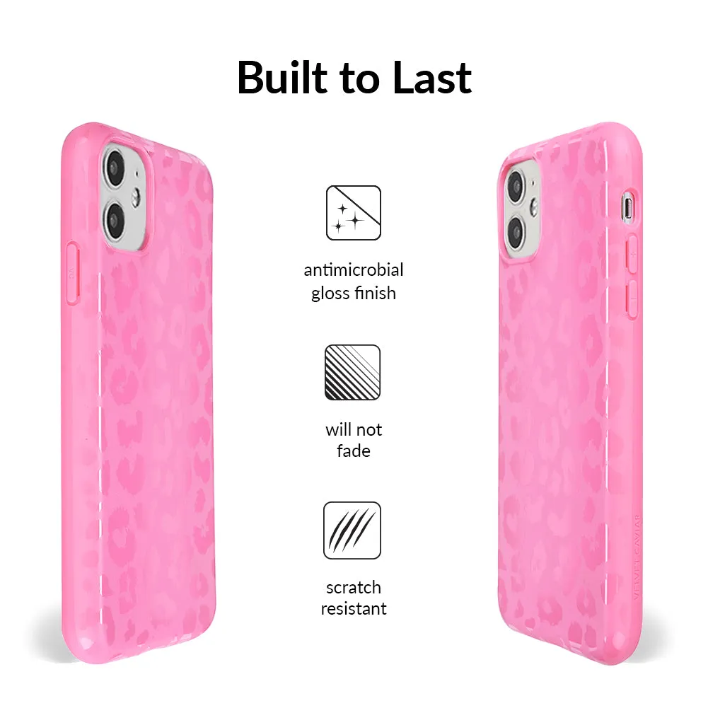 Hot Pink Leopard iPhone Case