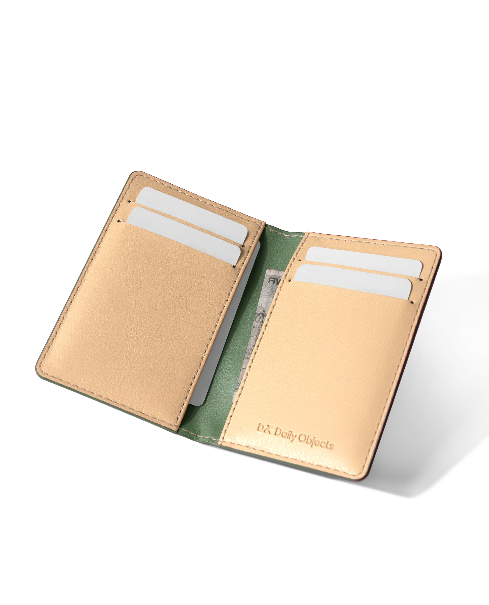 Hunter Green Log Bi-Fold Wallet