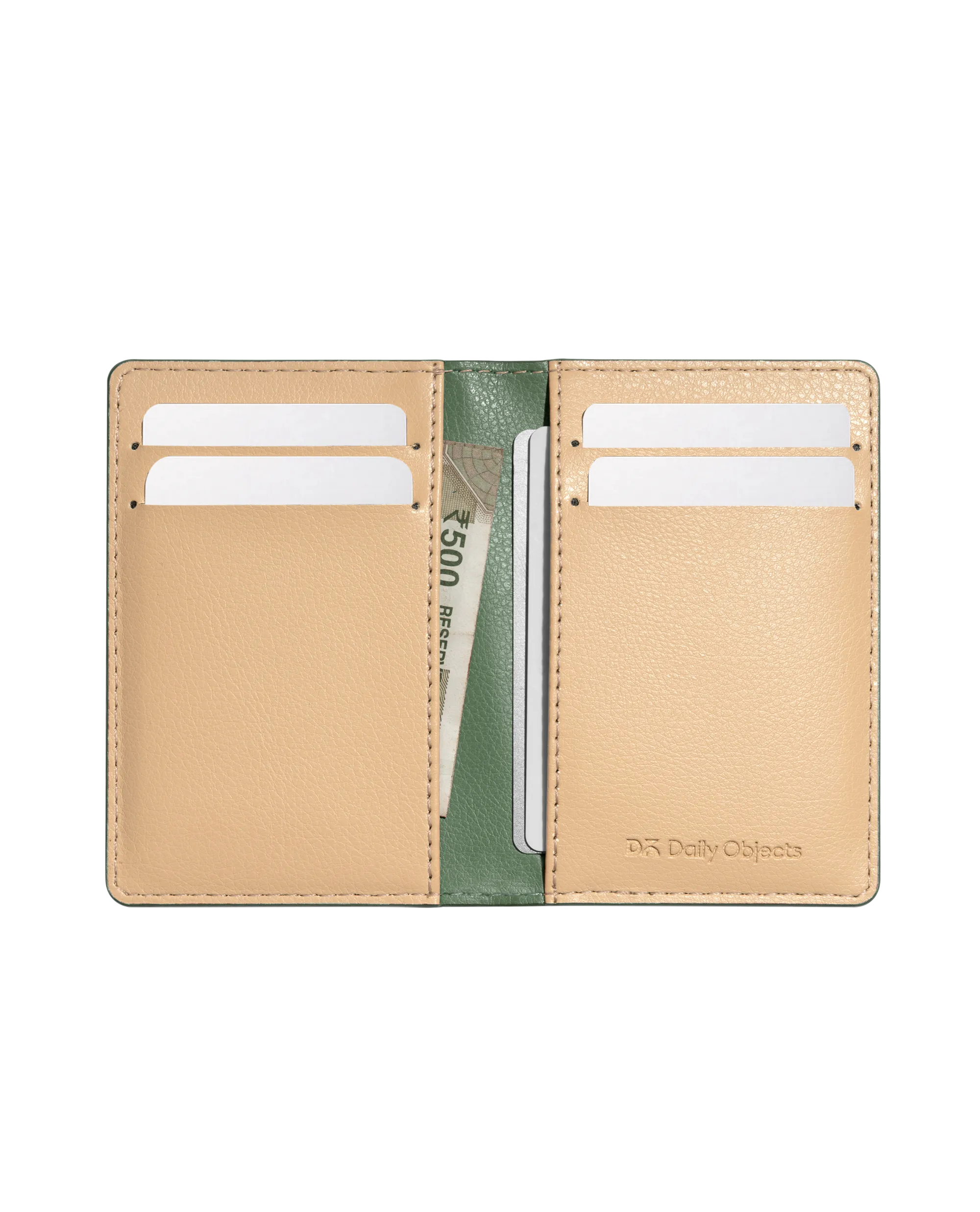 Hunter Green Log Bi-Fold Wallet