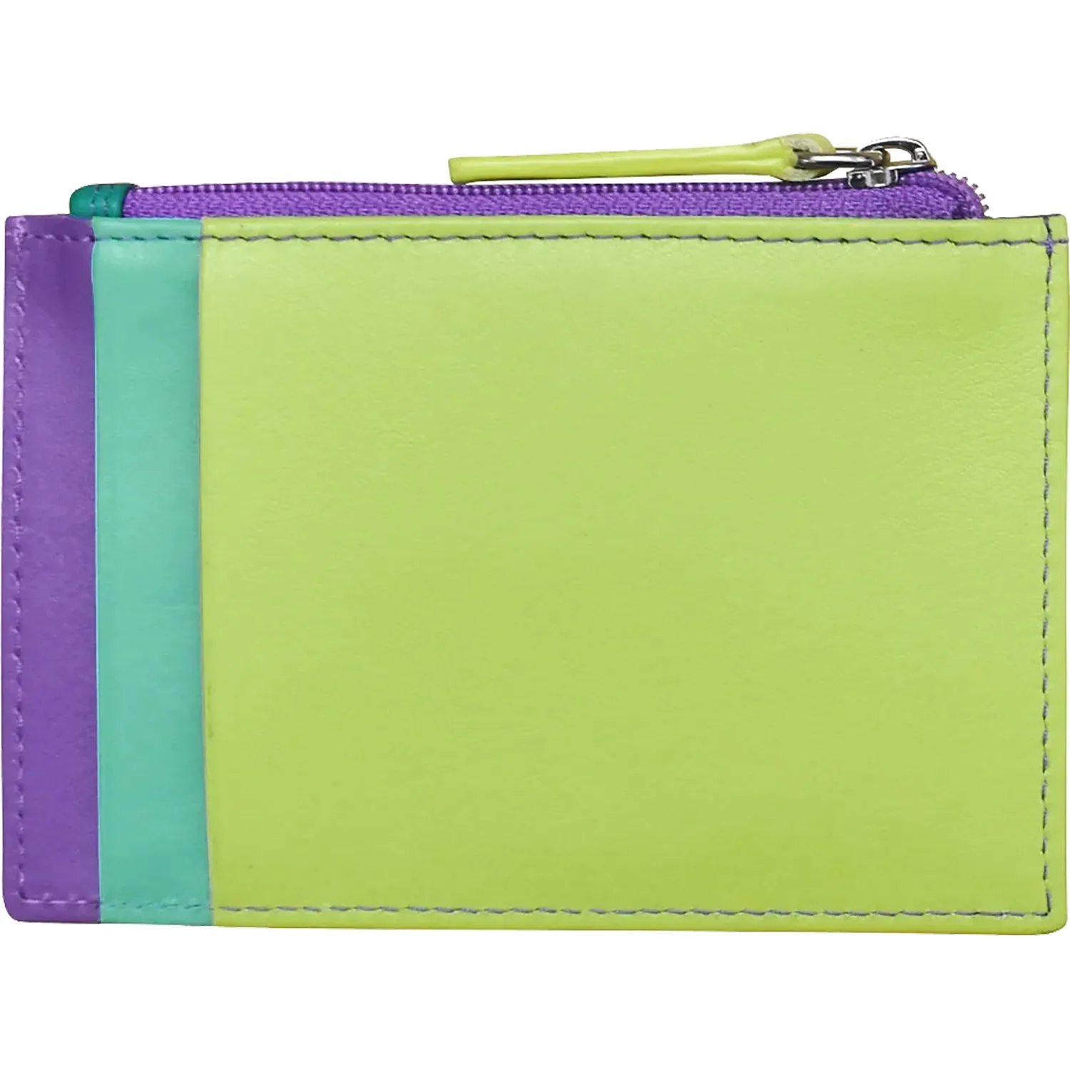 ili New York Zip ID Card Case Cool Tropics Leather