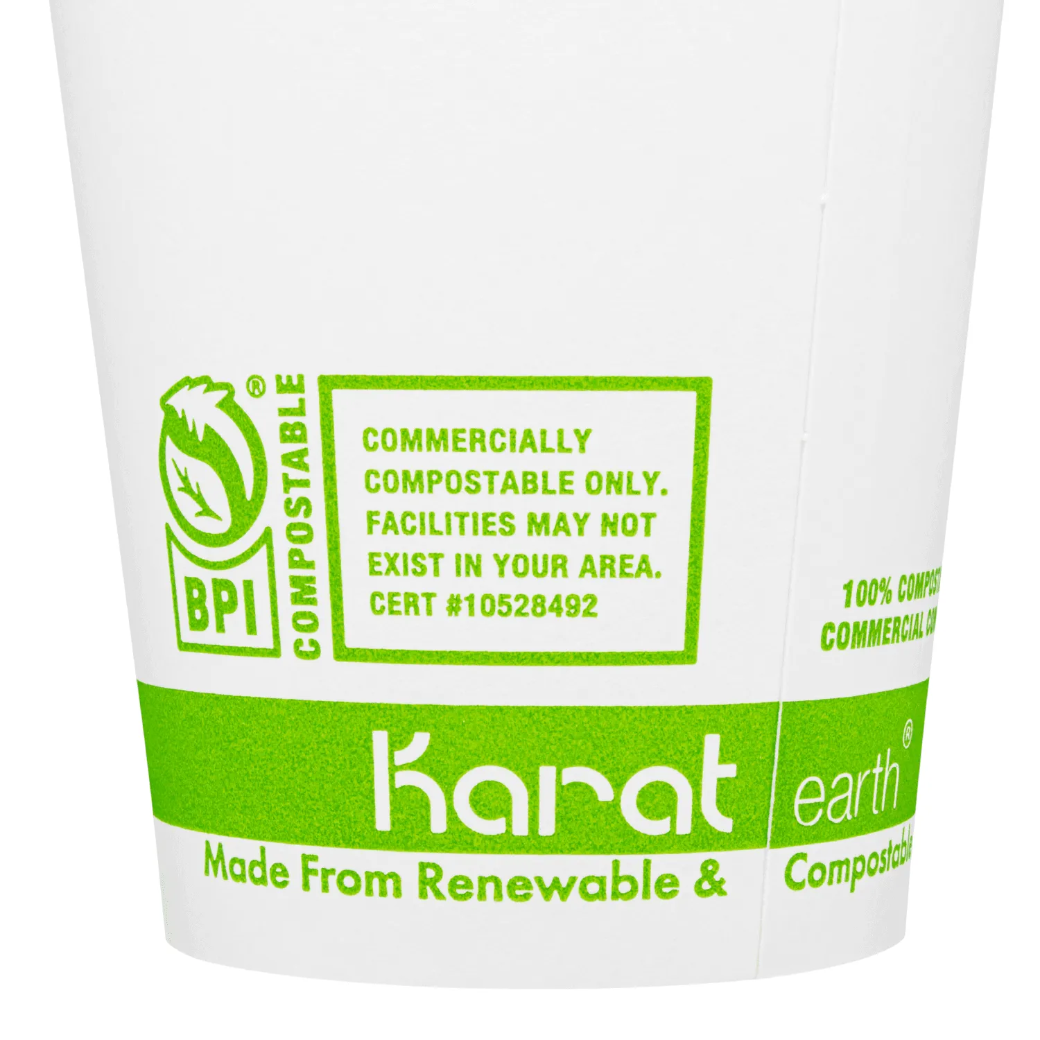 Karat Earth 5.5oz Eco-Friendly Paper Scoop Cup, Generic Print - 1,000 pcs