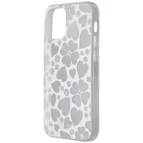 Kate Spade New York Clover Hearts Hardshell Case for iPhone 12 Mini- White/Clear