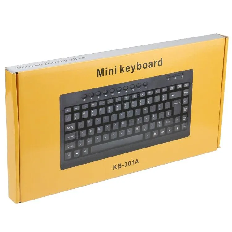 KB-301A Arabic Mini Wired Multimedia Keyboard with Ergonomic Design