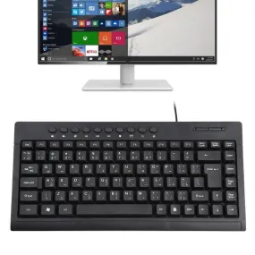 KB-301A Arabic Mini Wired Multimedia Keyboard with Ergonomic Design