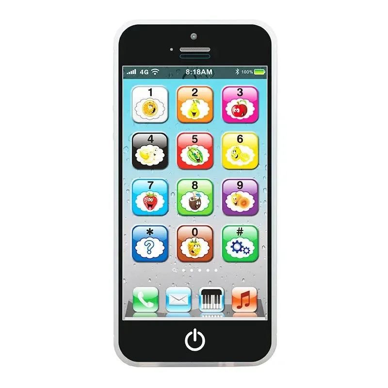 Kids Simulation Musical Early Educational Learning Cellphone with Light