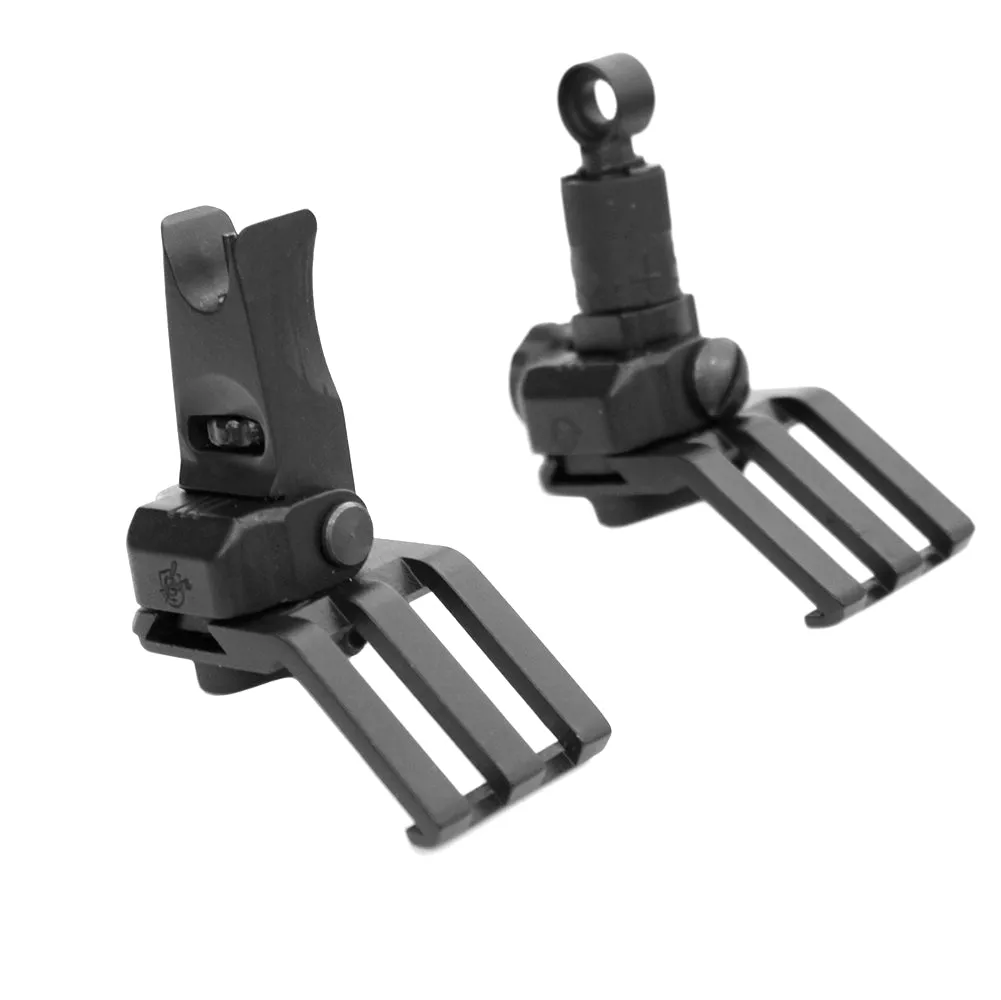 Lancer Tactical 1 O'Clock Offset Back Up Flip-Up Sight Set