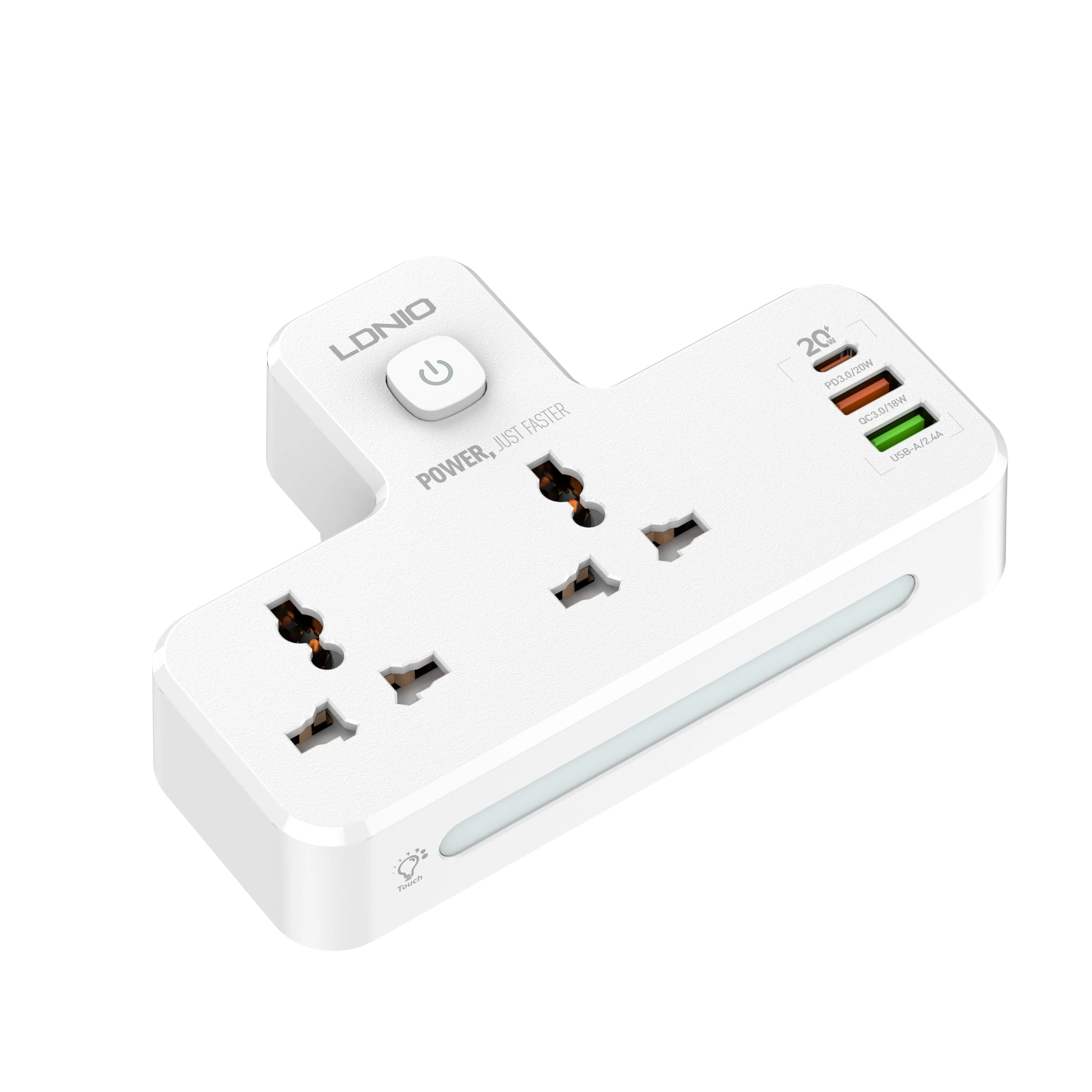 LDNIO SC2311 | 2500W PD & QC3.0 Power Socket  | With 20W Type-C & USB Ports