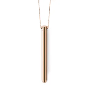 Le Wand Necklace Vibe Discreet Jewelry Vibrator Rose Gold