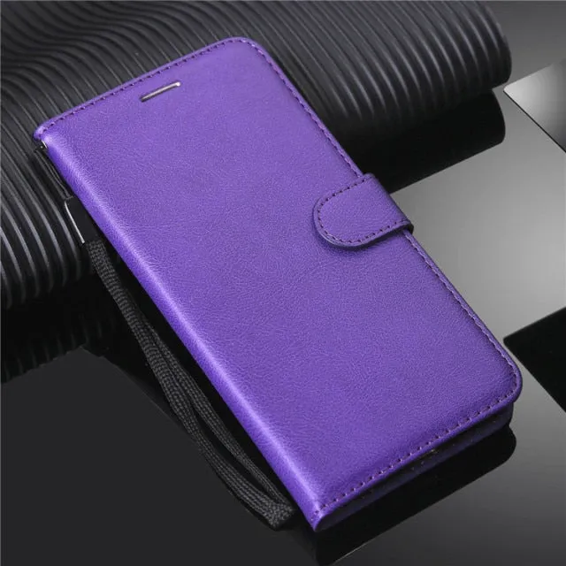 Luxury Leather Wallet Case For iPhone 12 Holder Card Slots Flip Cover Stand Bag