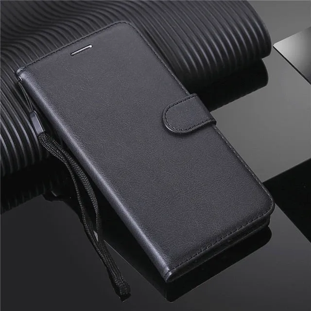 Luxury Leather Wallet Case For iPhone 12 Holder Card Slots Flip Cover Stand Bag