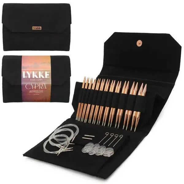 Lykke Cypra Copper 5" Interchangeable Circular Needle Set | With Carrying Case