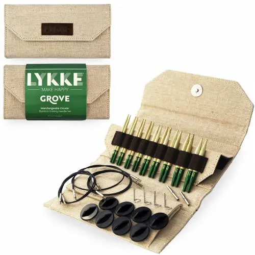 Lykke Grove 3.5" Interchangeable Circular Needle Set | With Carrying Case