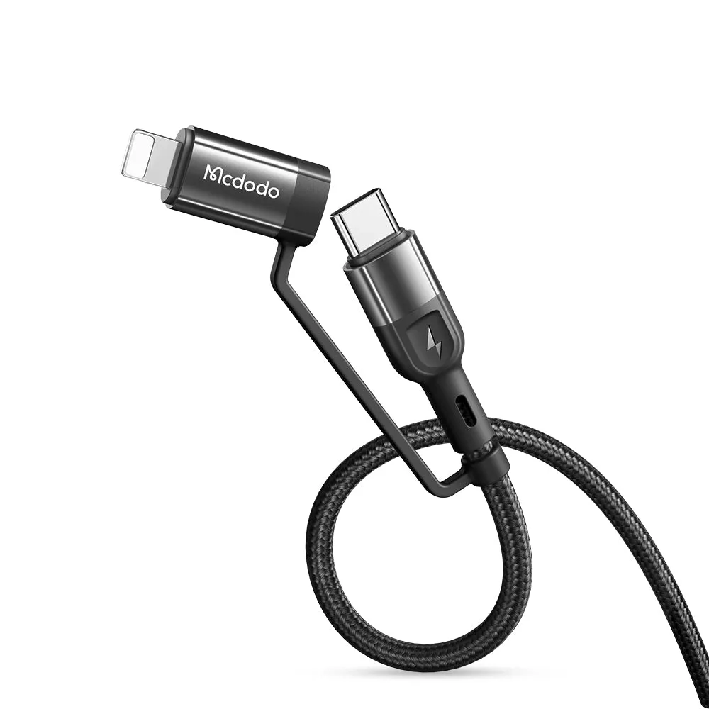 Mcdodo CA-807 | USB & Type-C to Type-C & Lightning Mobile Cable | 2-in-2 Cable