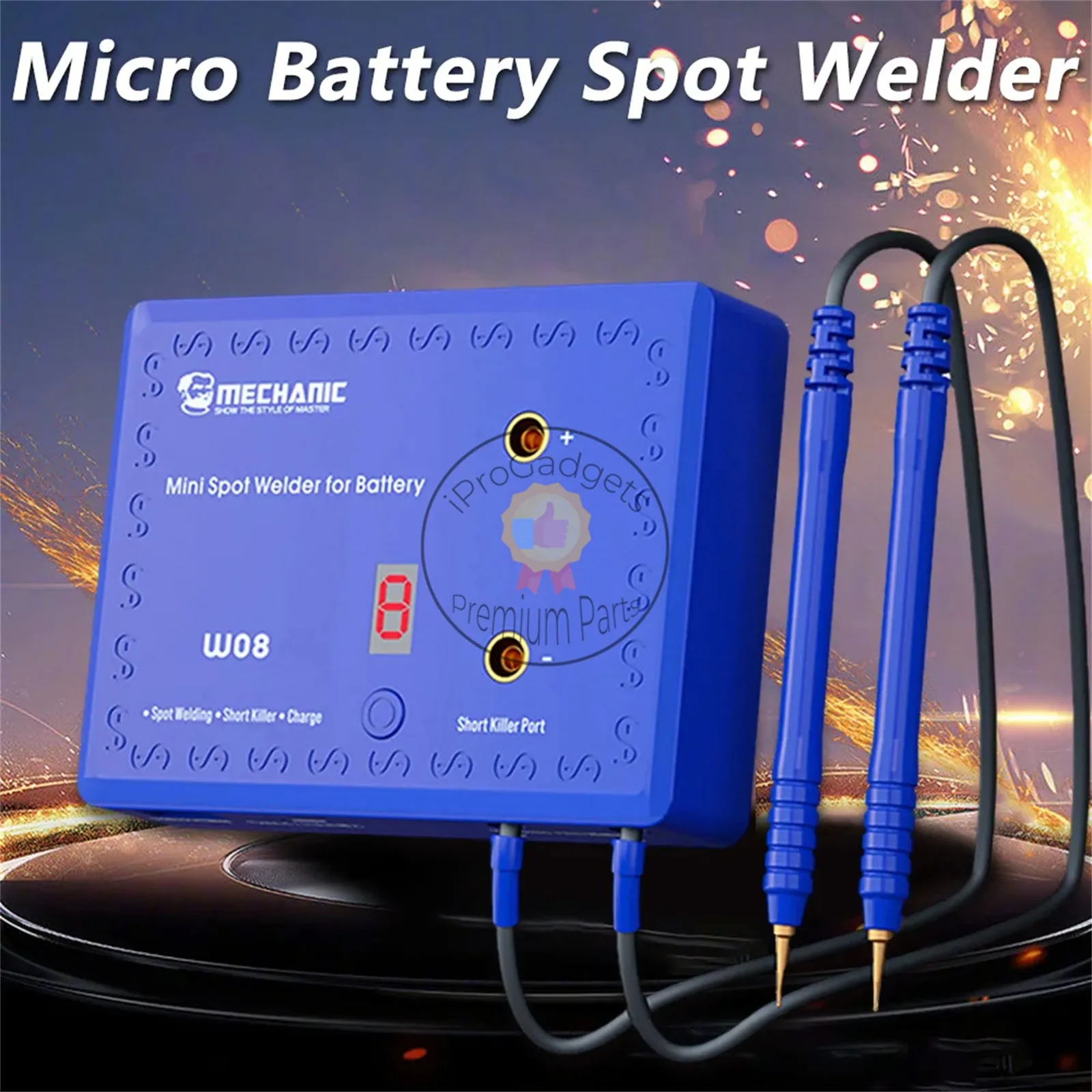 Mechanic W08 Portable Spot Welding Machine Nickel Sheet Lithium Battery Welder