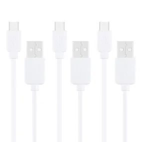 Micro USB Charging & Data Sync Cables for Samsung, Huawei, Xiaomi, LG, HTC Smartphones - Pack of 3