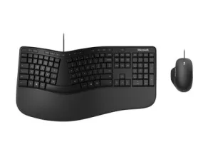 Microsoft Ergonomic Desktop - Keyboard And Mouse Set - German - Black