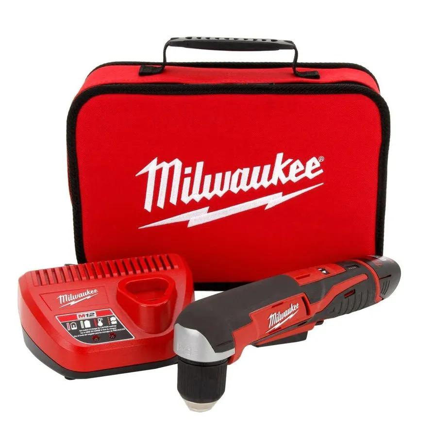 Milwaukee 2415-21 M12 Cordless 3/8" Right Angle Drill Driver Kit