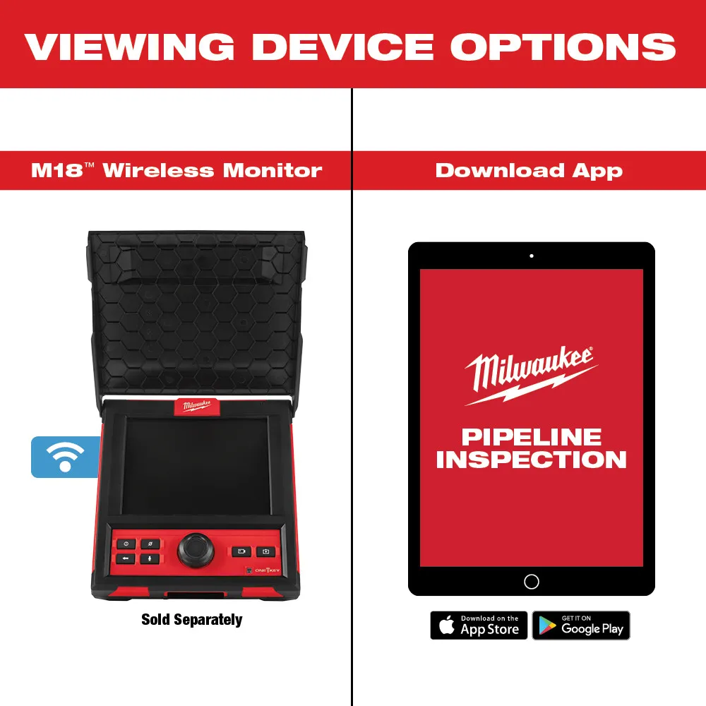 Milwaukee M18 120ft Pipeline Inspection System