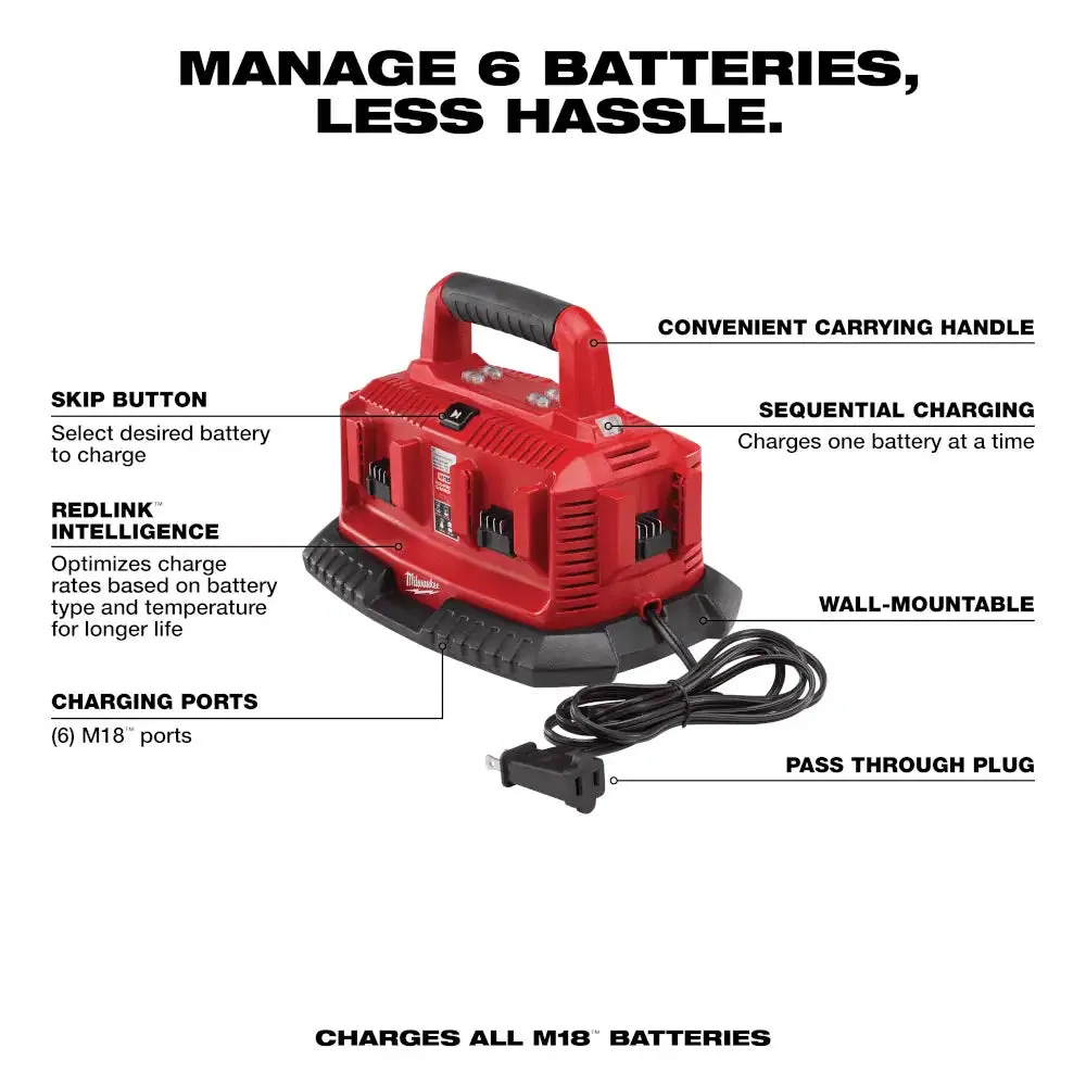 Milwaukee M18 18V Six Pack Sequential Standard Charger