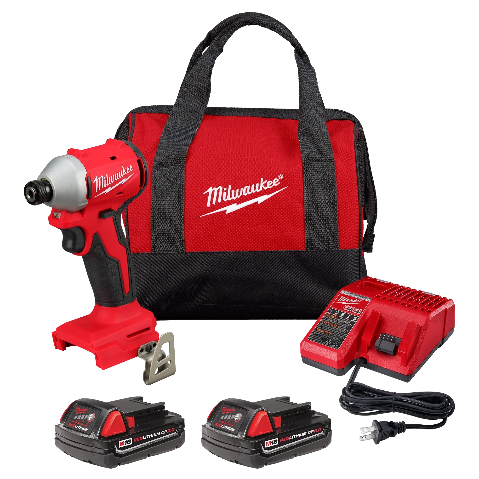 Milwaukee M18™ Compact Brushless 1/4" Hex Impact Driver Kit (1 Kit)